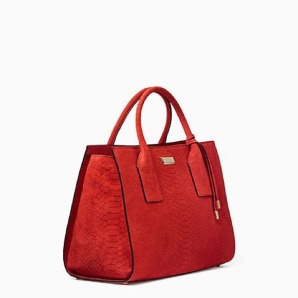 NWT Kate Spade PYTHON Elsie Exotic Street Meriwether - Picture 3 of 5